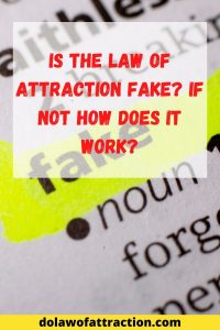 is law of attraction fake