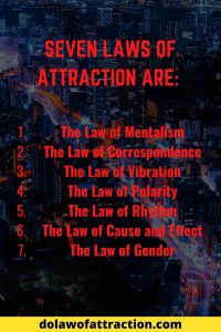 the seven laws of attraction